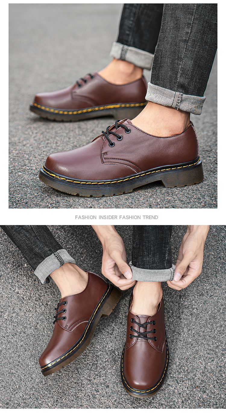 Men's genuine leather formal shoes work shoes classic business casual leather shoes fashionable women's shoes plus size shoes