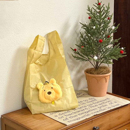 Disney Winnie the Pooh Foldable Shopping Bags Cartoon Cute Environmental Protection Bags for Travel Storage Bag Small Gift