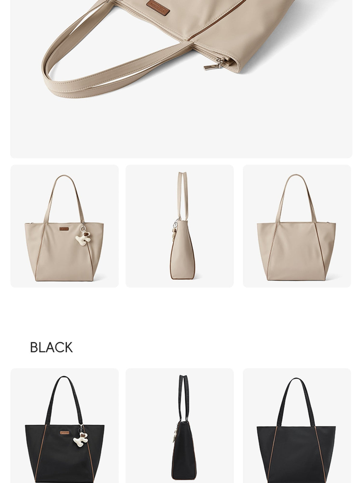LEFF Luxury Women's Tote Bag Crossbody Bag High End Large Capacity Shoulder Bags Nylon Waterproof Commuting Bag Outdoor Bags