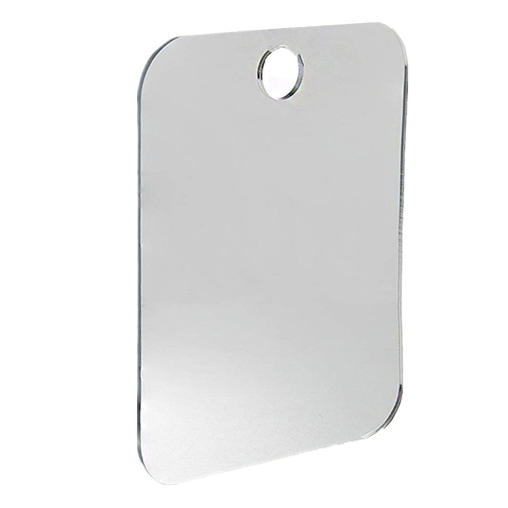 Acrylic Anti Fog Mirror Shower Shaving Fogless Mirror Washroom Travel Accessories For Women Makeup Man Shaving Bathroom Tools