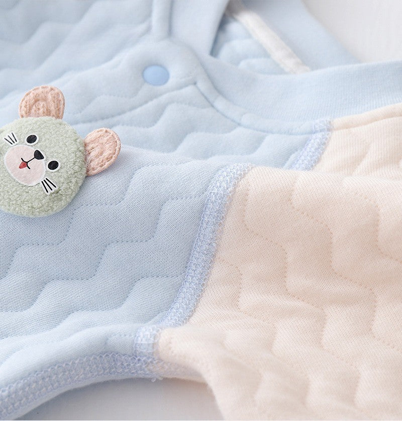 Autumn and Winter 0-18Months Baby Rompers Winter Newborn Girls Boys 100%Cotton Clothes of Long Seeve Infant Clothing Pajamas