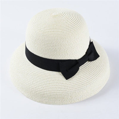 USPOP New women sun hats fashion bow straw hats casual summer wide brim drooping beach hat female summer hat