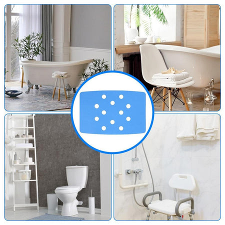 Non-Slip Shower Stool Cushion Anti-Skid Bath Chair Mat Waterproof Bathroom Safety Pad EVA Seat Cushion for Tub Acessories