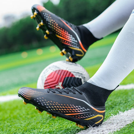 MenOutdoor Football Boots Professional Training Soccer Shoes Soccer Cleats Turf Futsal Match Grass Unisex Non-slip Breathable