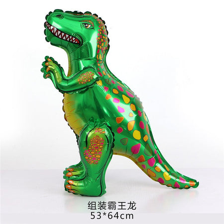 3D Standing Dinosaur Balloon Cartoon T Rex Dino Foil Balloon for Party Decoration Kids Birthday Party Supplies