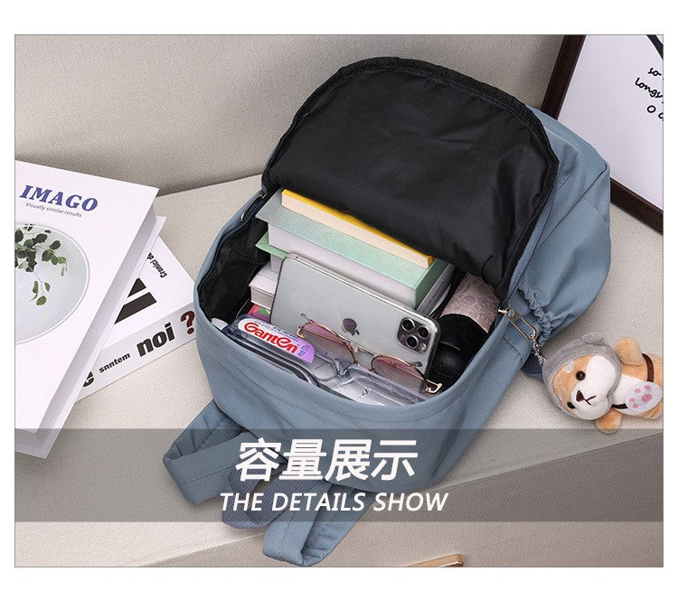 Customized Name Personalized Nylon Backpack Lightweight Practical Bag, Ideal Gift for School Season Daily Use Outdoor Activities