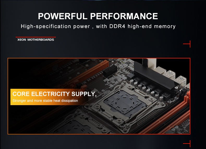 X99 Motherboard Dual CPU M.2 LGA 2011 V3 E-ATX USB3.0 SATA3 8 DIMM DDR4 Support Xeon processor slot 2011-3