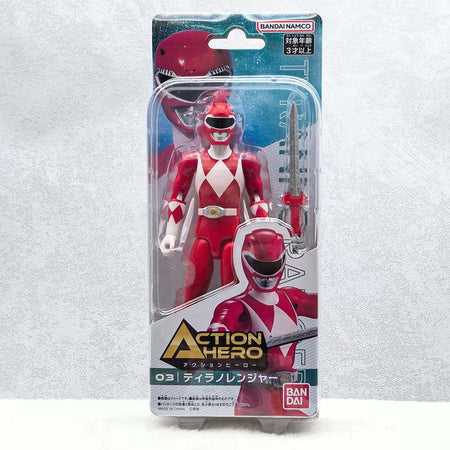 In Stock Original Bandai Action Hero Super Sentai Power Rangers Red Rangers Collection Collection Action Figures Model Toys Gift