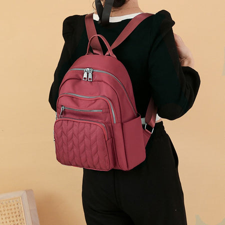 Men's and women's Oxford cloth backpacks, nylon travel backpacks, casual and fashionable canvas backpacks