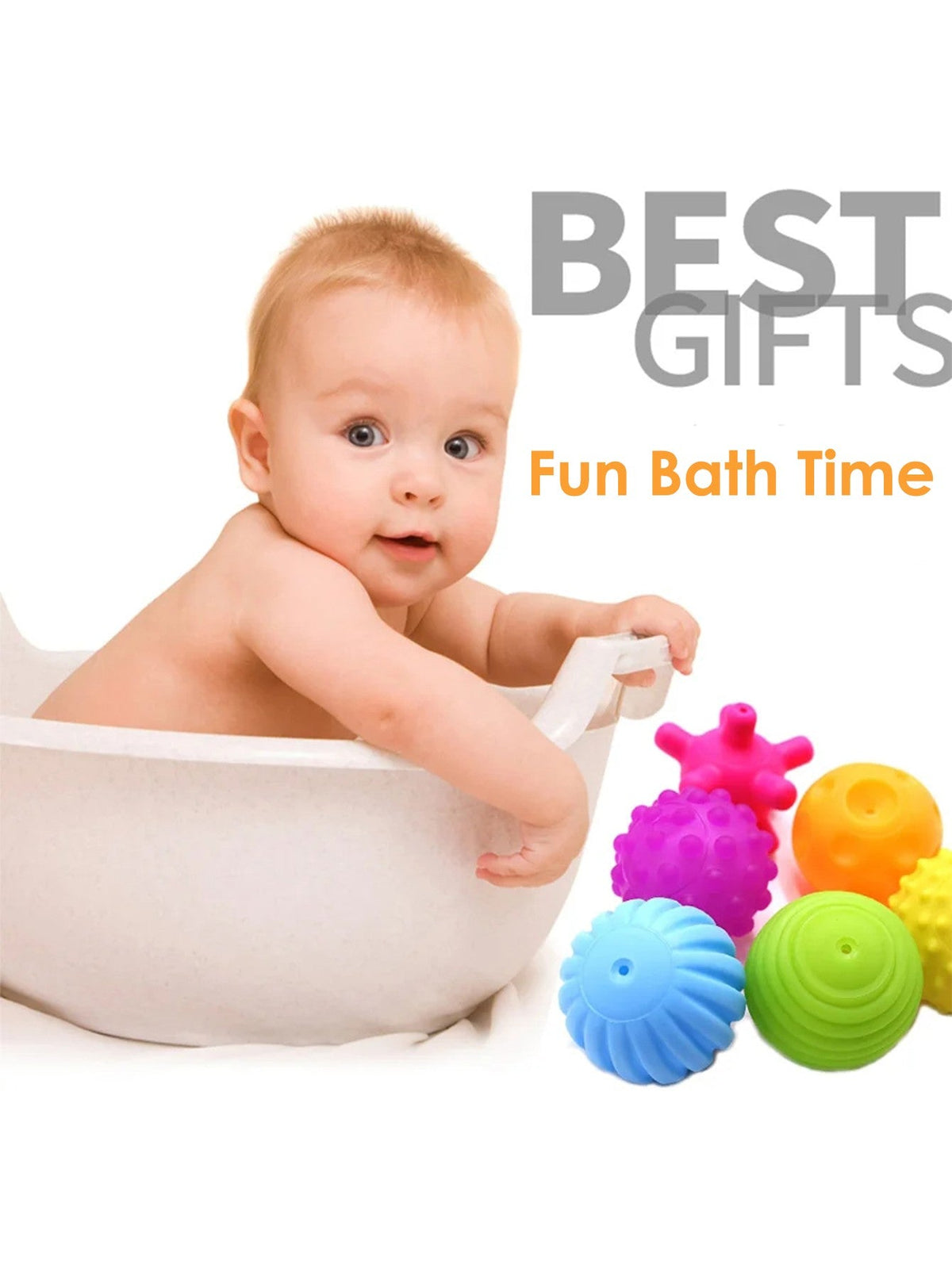 6 PCS Baby Toys Sensory Balls For Children Textured Hand Touch Ball Soft Massage Ball Infant Rattle Senses Toys