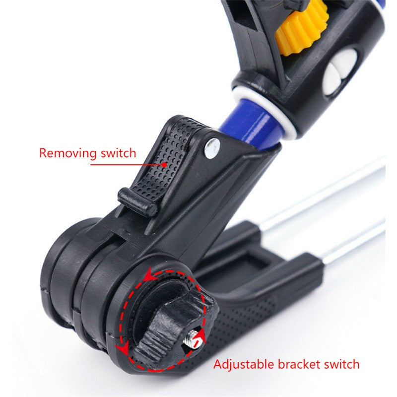 1.7M/2.1M/2.4M New Stainless Steel Thickened Telescopic Fishing Rod Bracket Fishing Rod Dual Purpose Bracket Fishing Rod Holder