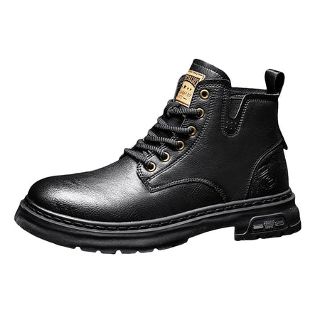 Boot Men'S Velvet Warm And Wear Thick Soled Classic And Fashionable Lace Up Ankle Boots Boots Men Wide Width Zapatos De Hombre