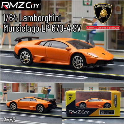 1:64 Lamborghini Aventador Car Model Replica Scale Diecast Miniature Art Chevrolet BMW VW Vehicle Collection Kid Boy Gift Toy