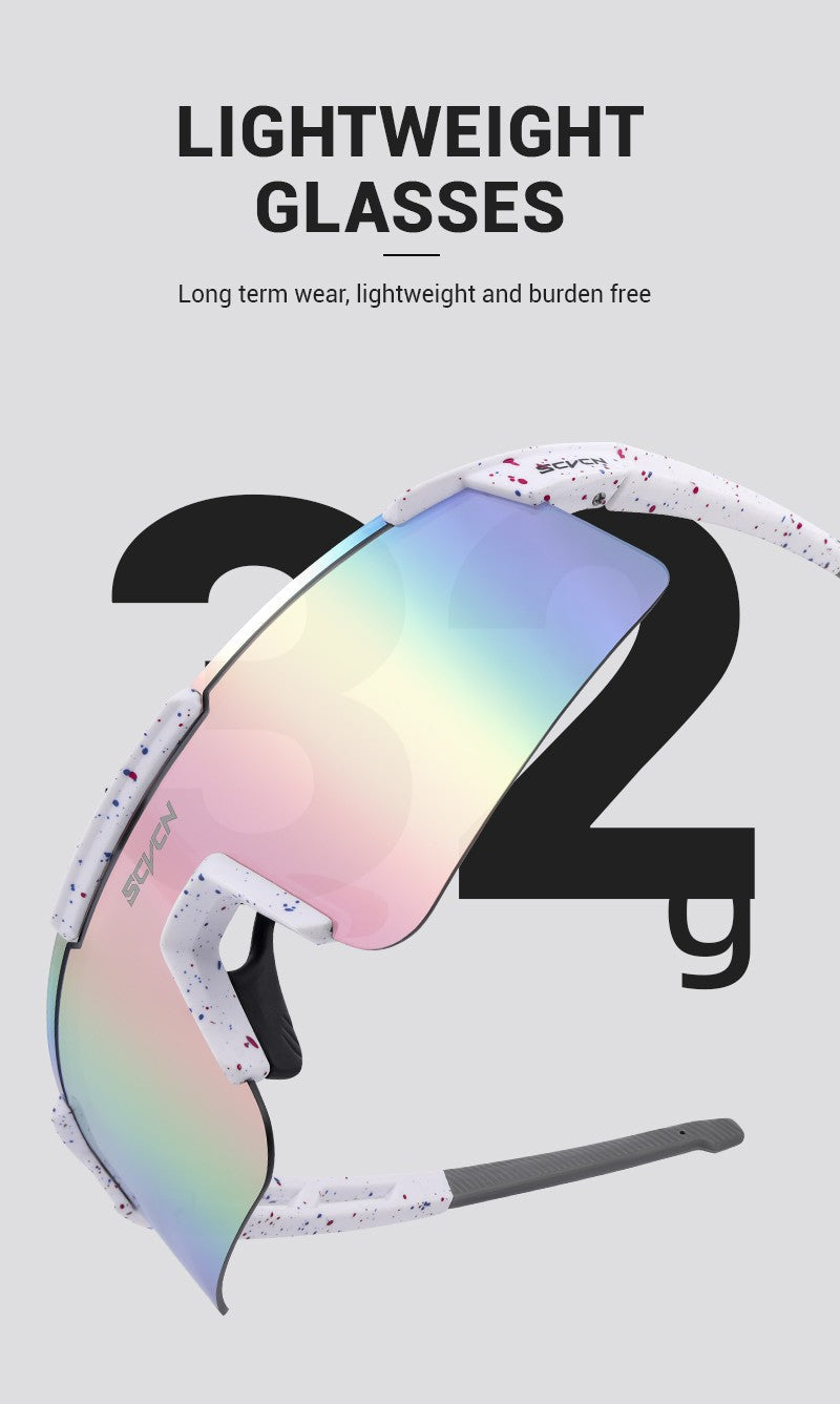SCVCN New Men Bicycle Sunglasses Women Outdoor Cycling Glasses MTB Driving Bike Eyewear Sports Running Hiking UV400 Goggles