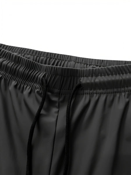 Sweatpants Man Fishing Men's High Stretch Ice Silk Jogging Pants With Zipper Pockets Breathable Elastic Sports Pants Mens Gift