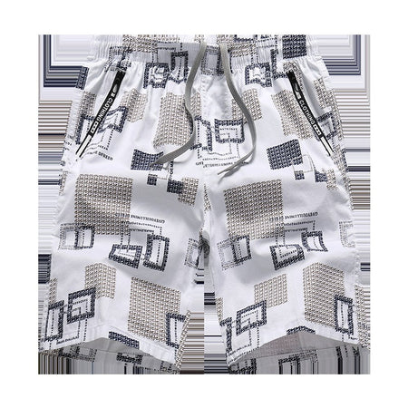 Men's Sweatpants Baggy Comfortable Shorts Male Casual Travel Outdoor Sports Bermuda Shorts Elastic Waist Y2K Print Half Pants