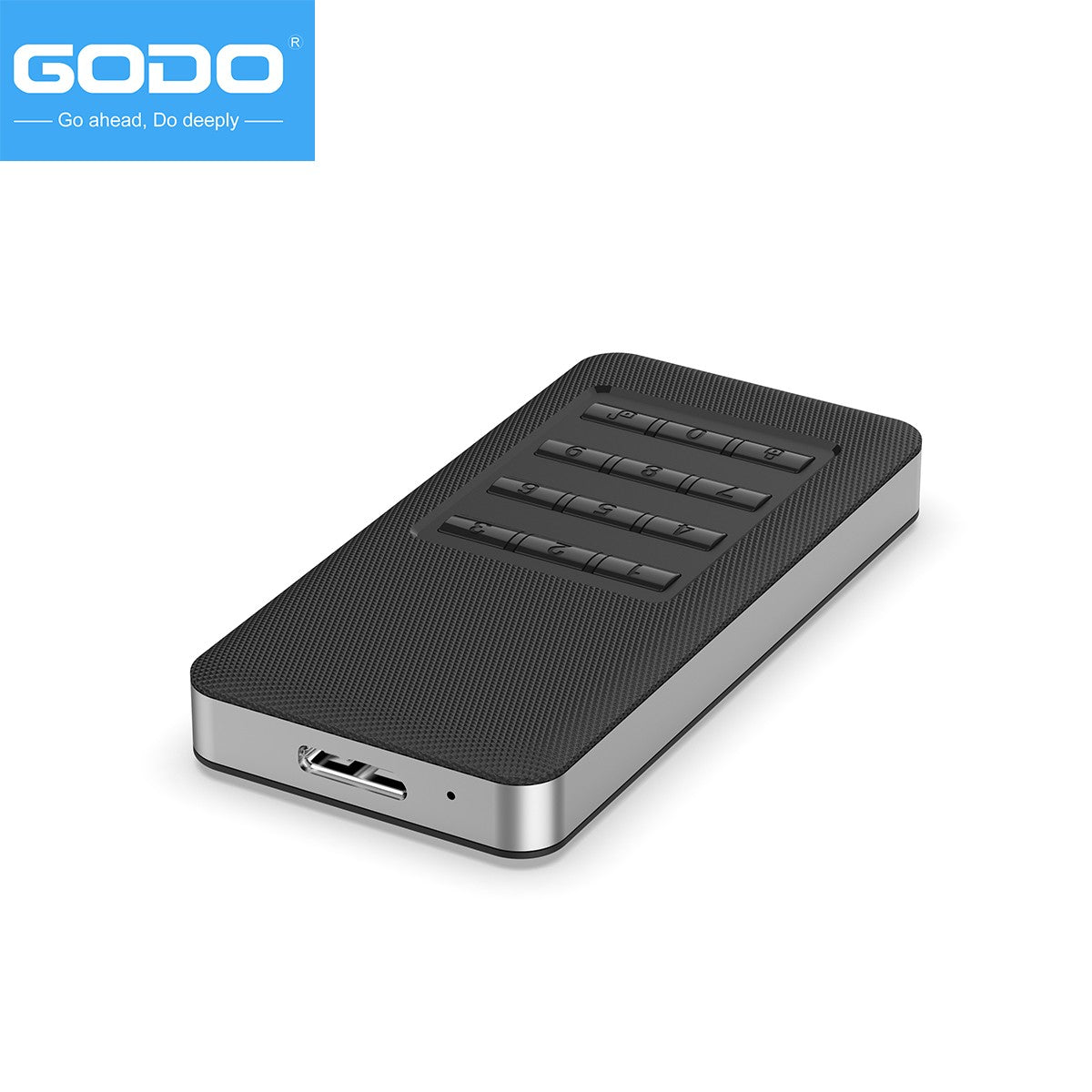 GODO M.2 MSATA Hardware encryption USB3.0 Full disk EncryptionTool free Installation with Password Mobile Hard Disk Box 2.5“Sata