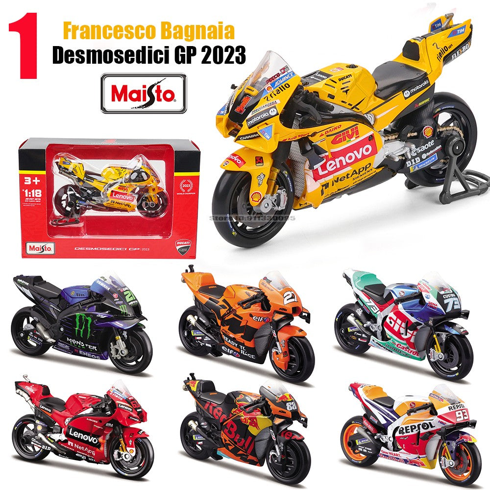 Maisto 1:18 NEW 2023 Ducati Lenovo Team  #1 Bagnaia Champion Moto GP Racing casting alloy motorcycle Model collection gift toy