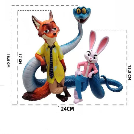2025 New Popular Movie Zootopia 2 Peripheral  Action Figure High Quality Judy Nick PVC Toy Limited Stock Free Shipping