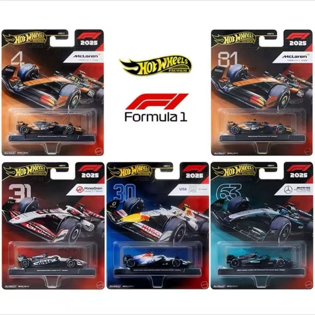 2026 New Original Hot Wheels "Gold Label" Series Formula 1 Racing Set Collecting Alloy Miniature Diecast Vehicle Cars Toys Gifts