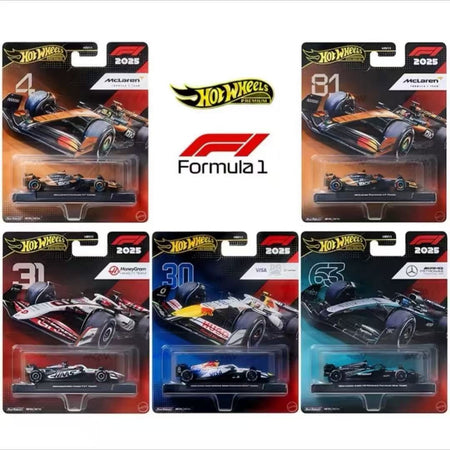 2026 New Original Hot Wheels "Gold Label" Series Formula 1 Racing Set Collecting Alloy Miniature Diecast Vehicle Cars Toys Gifts