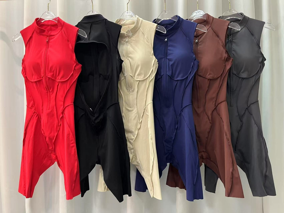 New Yoga Suit Short Sleeve Zipper Sports Clothing Fitness Suits Women Dance Running Training Clothing Gym Push Ups Yoga Suit Set