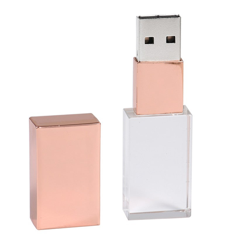 USB 2.0 Flash Drive 128GB Crystal Memory Stick 64GB High Speed Pen Drives 4GB Wedding Gift Pendrive 16GB U Disk 8GB Photography