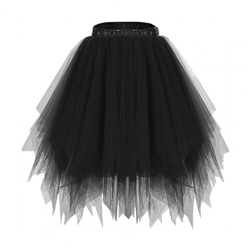 Women's Tulle Skirt 1950s Vintage Skirts Adult Ballet Crinoline Tulle Skirt Fluffy Princess Petticoat Underskirt Dancing Dress