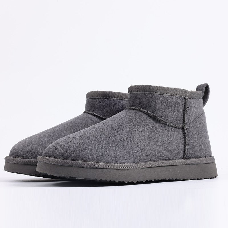 Smile PoP New Winter Cotton Women Boots Warm Suede Women Shoes Casual Plush Mini Cotton Snow Boots Nonslip Furry Ankle Shoes