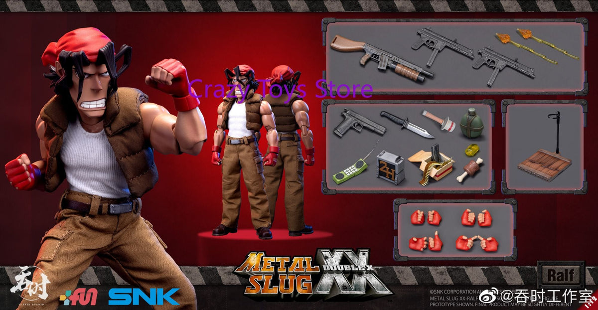 In Stock TUNSHI TS-012 1/12 Metal Slug LEONA Heidern Double Head Full Set 6 Inch Action Figure Model Toy