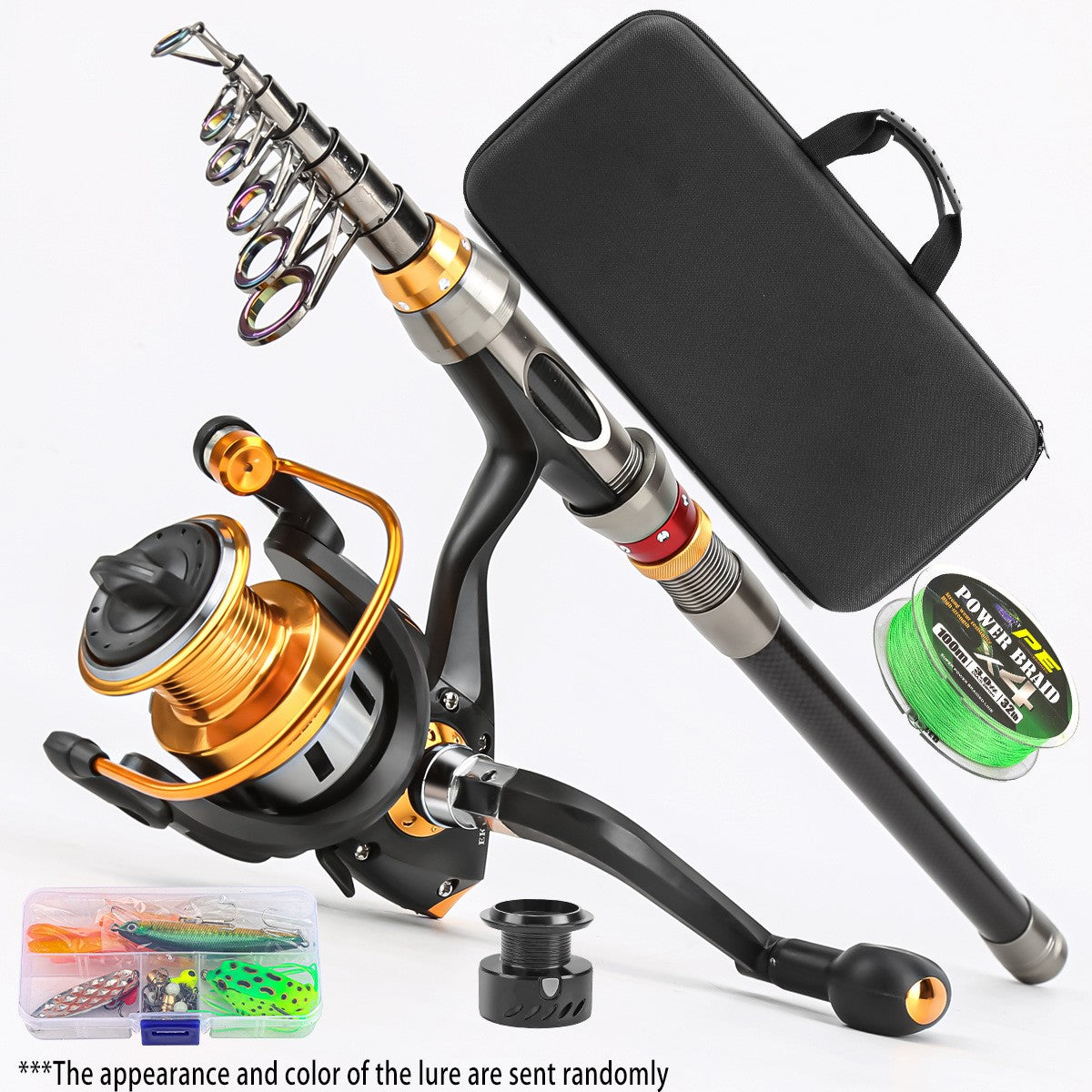 Carbon Luya Rod Retractable Portable Travel Fishing Tackle Set Throwing Rod Far Throwing Sea Fishing Rod