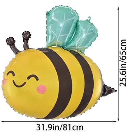 2/4Pcs 31Inch Bee Foil Balloons Birthday Party Decorations for Bee Themed Party Baby Shower Wedding Party Bridal Shower Decor