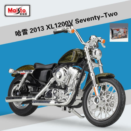 Maisto 1:18 Harley XL 1200V Seventy-Two Alloy Motorcycle Model Diecasts Metal Street Motorcycle Model Simulation Childrens Gifts
