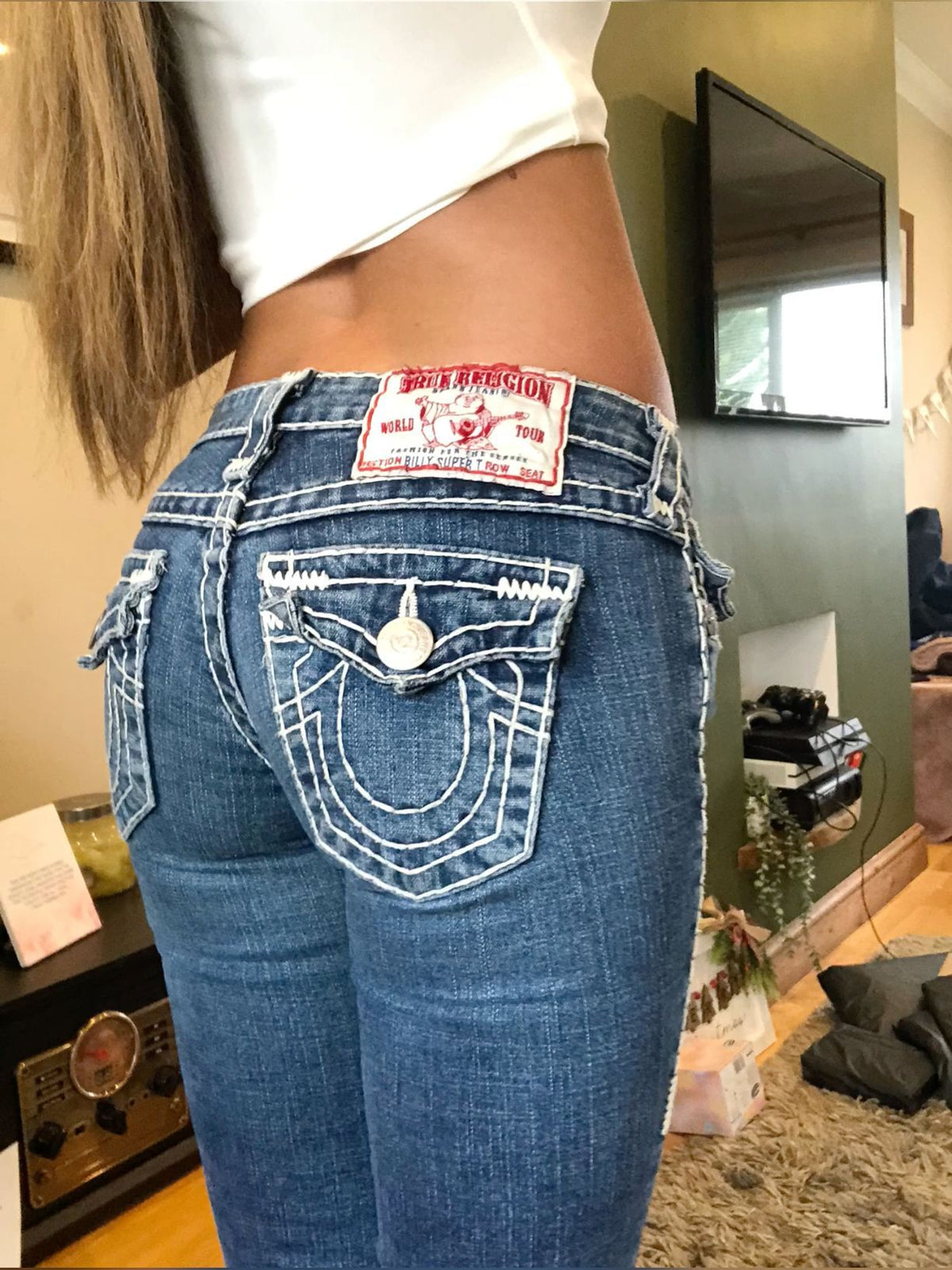 Vintage 2000s Buddha Embroidery Baggy Jeans Woman Gothic Streetwear Harajuku Ripped jeans for women Wide Leg Denim Pants