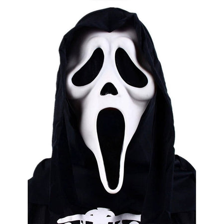 Quality Halloween Movie Scream Horror Face Mask Realistic Creepy Ghost Masks Stick Tongue Out Funny Scary Cosplay Costume Props