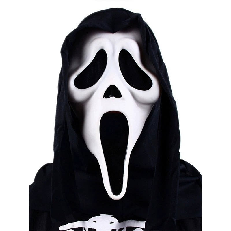 Quality Halloween Movie Scream Horror Face Mask Realistic Creepy Ghost Masks Stick Tongue Out Funny Scary Cosplay Costume Props