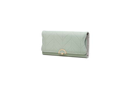 PU Fashion Long Women's Wallet Fashion Buckle New Handbag Large Capacity Fresh Wallet Wallet