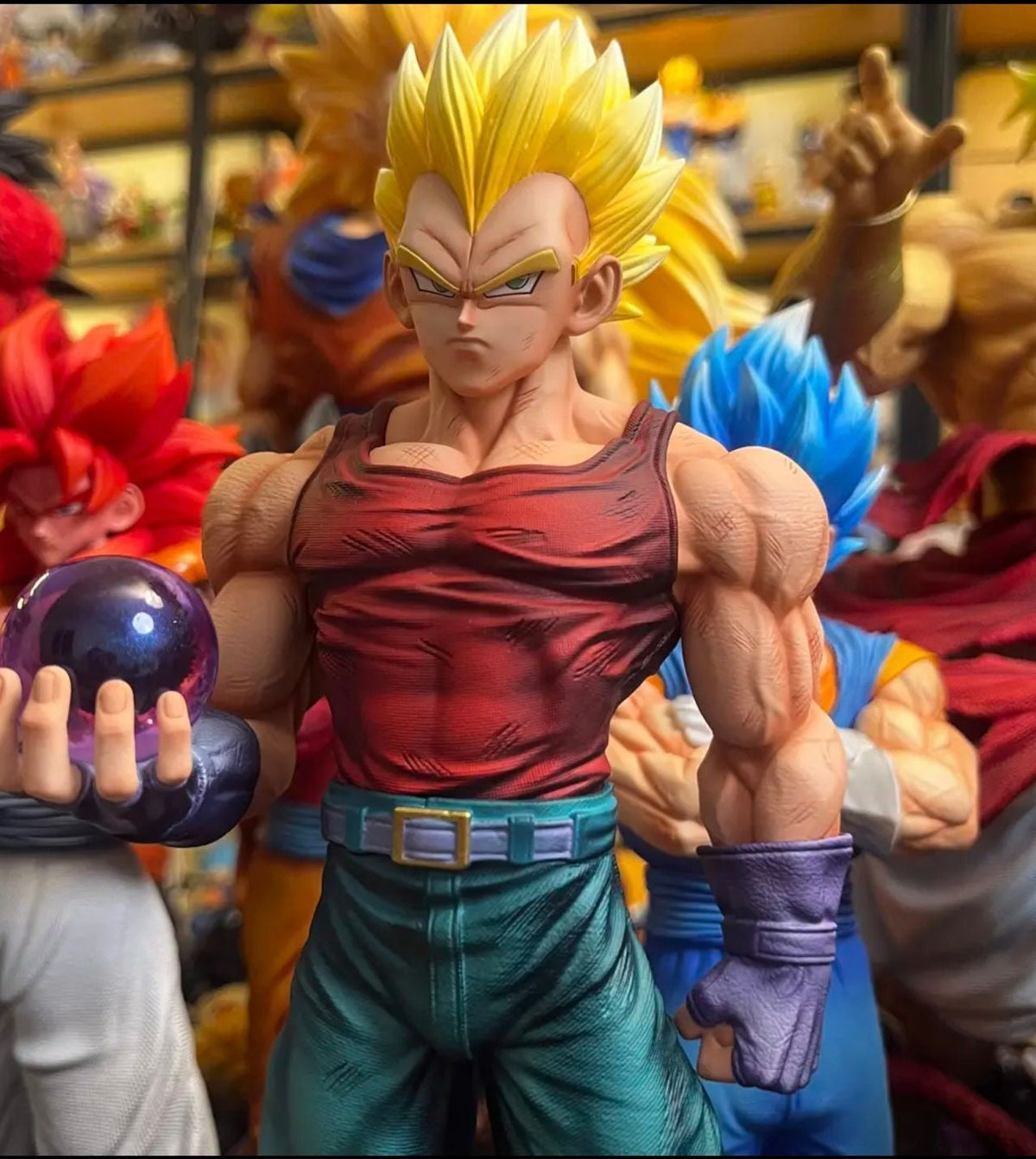 ?IN STOCK? JG studio 31cm Dragon Ball GT Baby&Vegeta Figure Super Saiyan anime Figures PVC Statue 2 heads Model Toys Gifts