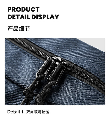 LEE Women Men Oxford Crossbody Waist Bag Waterproof Running Sport Single Shoulder Slingbag Travel iPad Pocket Daily Fanny Pack