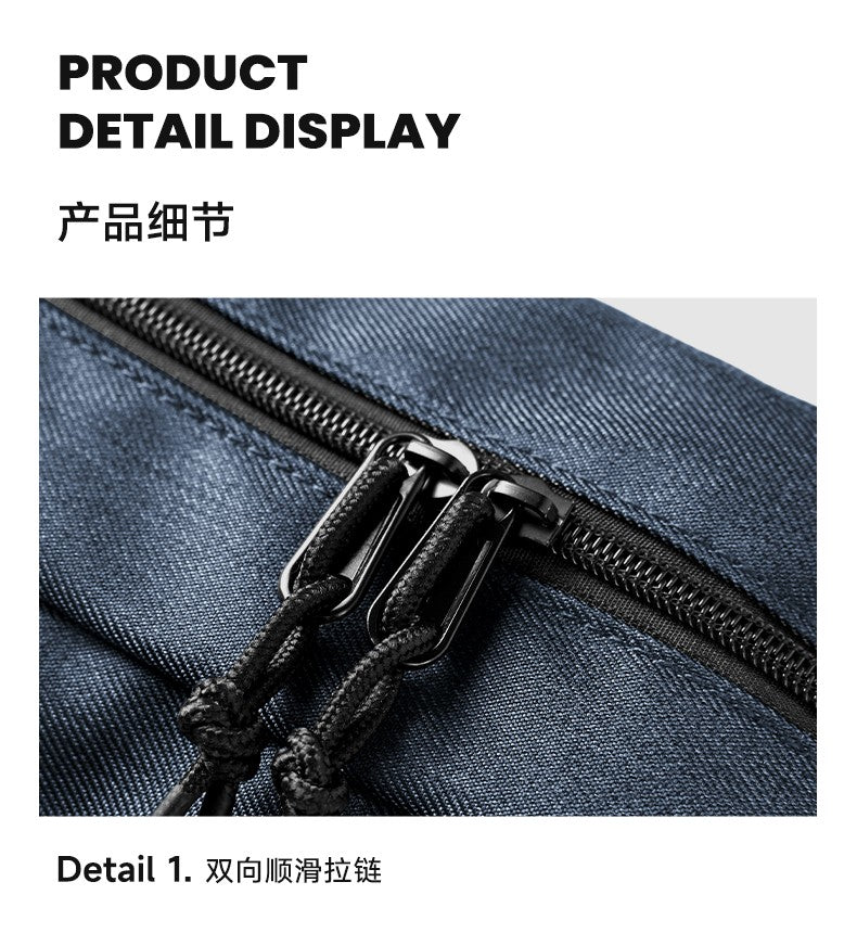 LEE Women Men Oxford Crossbody Waist Bag Waterproof Running Sport Single Shoulder Slingbag Travel iPad Pocket Daily Fanny Pack