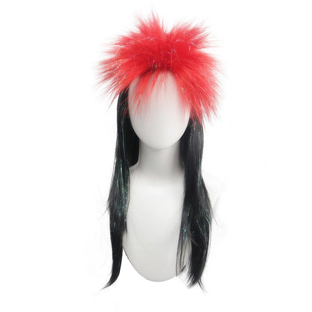 New Kill Matt Long Straight Hair Synthetic Wig Chemical Fiber Fluffy Punk Rock Style for Halloween Party