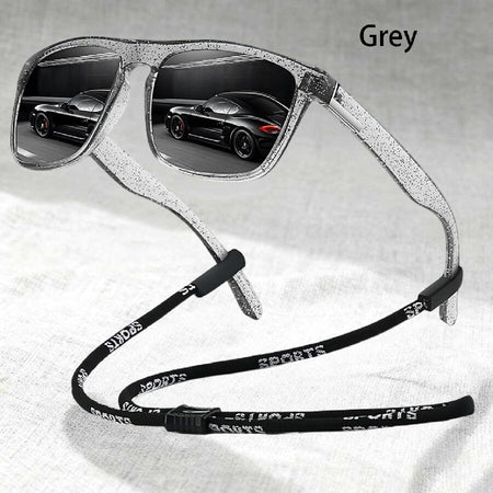 Fashion With Chain Square Sunglasses For Men Women Driving Fishing Brand Designer Sun Glasses Man UV400 Eyewear