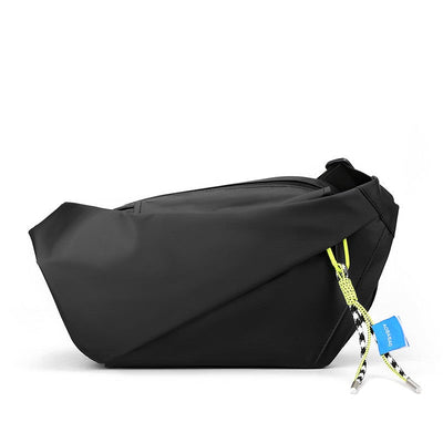 Men Shoulder Chest Bag Nylon Waterproof Outdoor Sport Running Cycling Belt Bag Large Capacity Travel Phone Pouch Messenger Bag