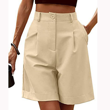 Women's Shorts With High Waisted Harajuku Shorts Casual Loose Buttons Bermuda Shorts For Women Summer Pants 2024 New