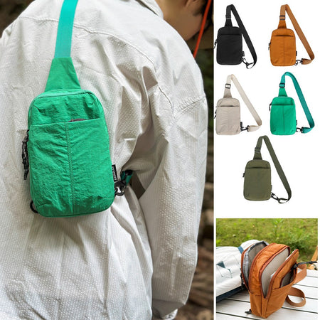 Chest Bag for Men and Women 2025 New Summer Small Backpack Crossbody Bag Casual Shopping Versatile Mobile Phone Bag
