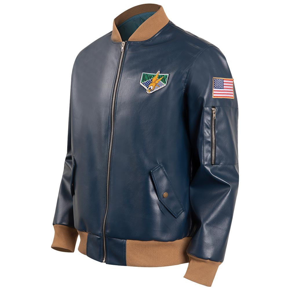 Leon S. Kennedy Cosplay Evil 4 Costume Coat Jacket Adult Men Outfits Halloween Carnival Party Disguise Roleplay Suit