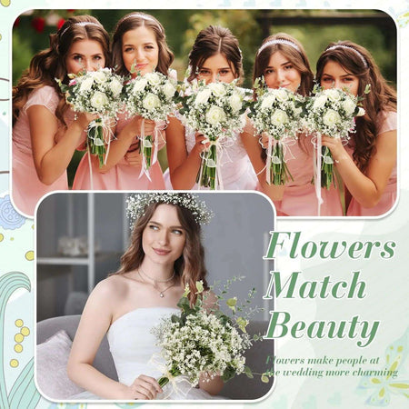 10/15pcs Artificial Flowers Baby Breath Flower Fake Gypsophila for Wedding Party Home Decoration Floral Bouquets DIY Accessories