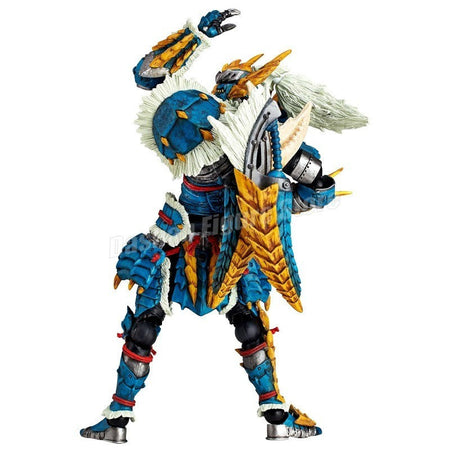Kaiyodo Monster Hunter Rathalos Action Figure Revoltech Yamaguchi Swordsman Reus Model Male Fire Dragon Zinogre Figurine Toys