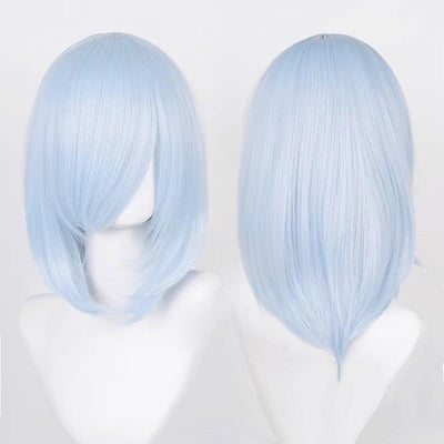 Cosplay Wigs Multicolor 16 Inch Short Straight Men's Wig Synthetic Heat Resistant Wigs for Anime Cosplay Halloween Party Use