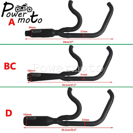 Motorbike Exhaust Pipes Exhaust Baffle Muffler For Harley M8 Softail Low Rider S T Fat Street Bob Standard Slim Deluxe 2018-2025